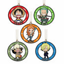 One Piece Miniature Luffy, Zoro, Nami, Usopp & Sanji Ornament Set
