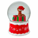 Rudolph The Red Nose Reindeer In Present 100MM Musical Water Globe