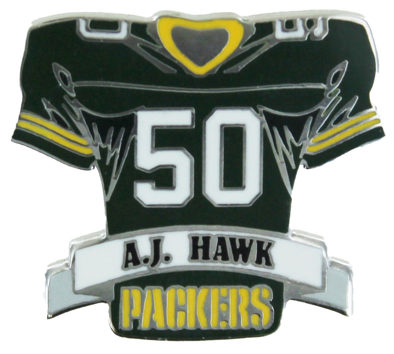 Green Bay Packers A.J. Hawk Jersey Pin
