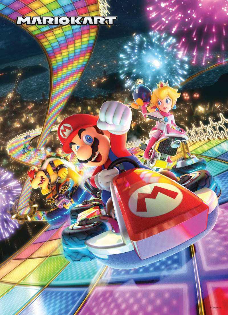 Mario Kart Rainbow Road Jigsaw Puzzle, 1000-Pieces