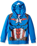 Marvel Captain America Big Boys' Costume Zip Hoodie, X-Large