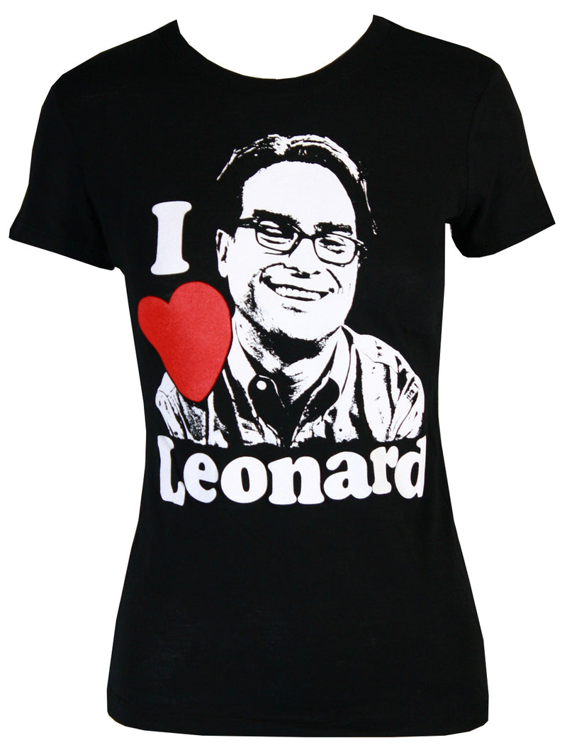 Big Bang Theory I Heart Leonard Juniors T-Shirt