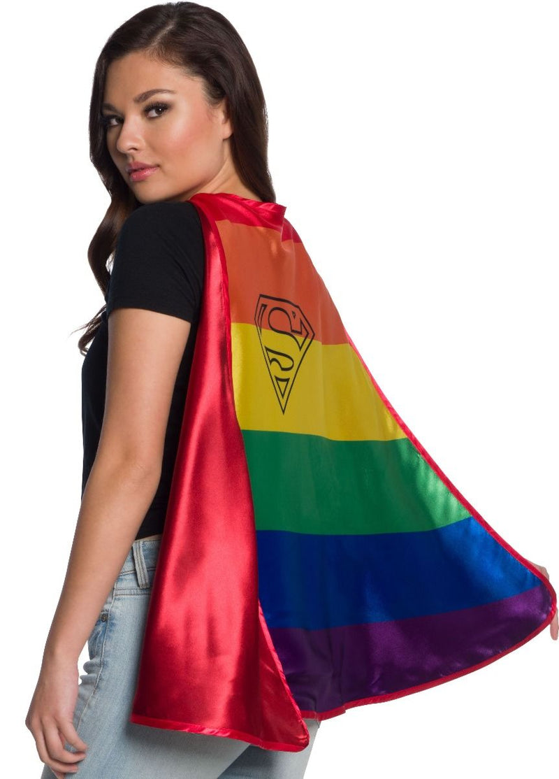 Adult DC Comics Superman Reversible Pride Cape