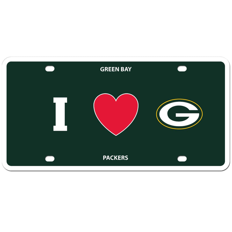 Green Bay Packers Styrene Plate- I Heart Style