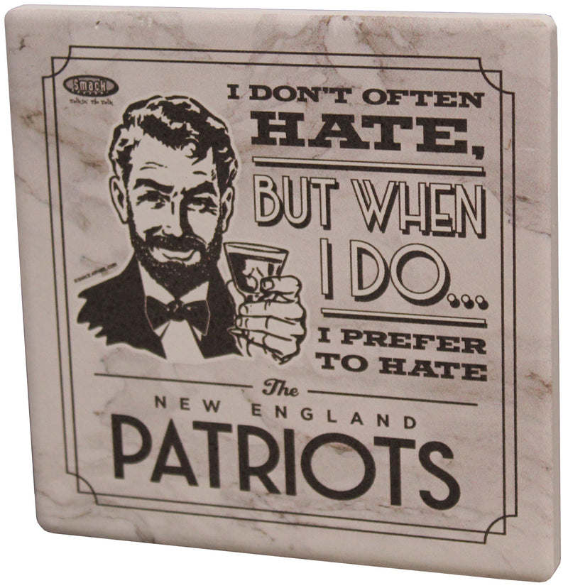 I Don't Often Hate (Anti-Patriots) Stone Coaster with Easel