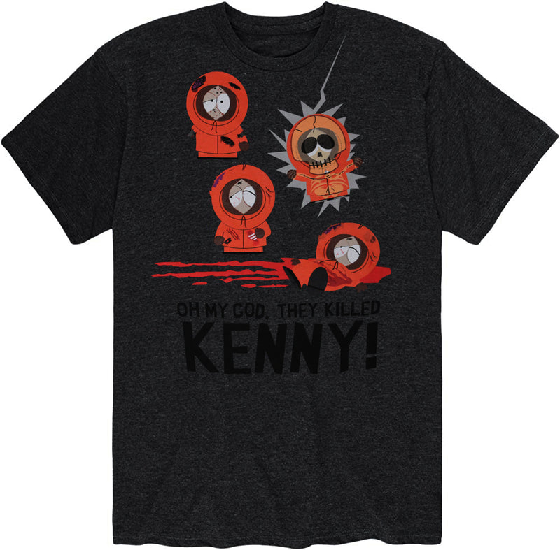 South Park Oh My God, They Killed Kenny Men's Shirt, Charcoal