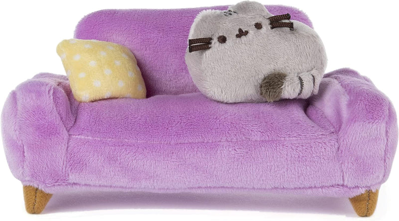 Pusheen at Home with Pink Couch Plush Collector Set of 2