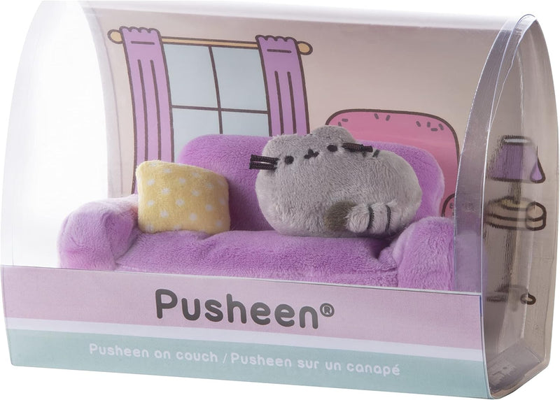 Pusheen at Home with Pink Couch Plush Collector Set of 2