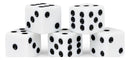 5 Dice, White | Replacement Dice for Board & Card Games