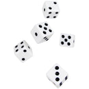 5 Dice, White | Replacement Dice for Board & Card Games