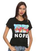 Spongebob Squarepants Nope Squidward Juniors Shirt