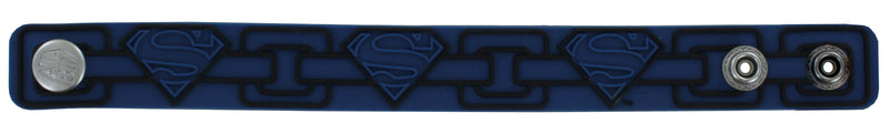 Superman Logo and Chain Wristband Bracelet