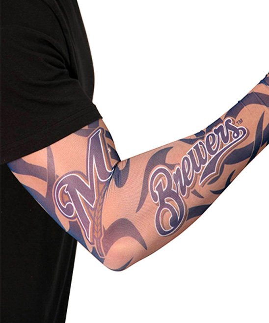 Milwaukee Brewers Tribal Tattoo Sleeve