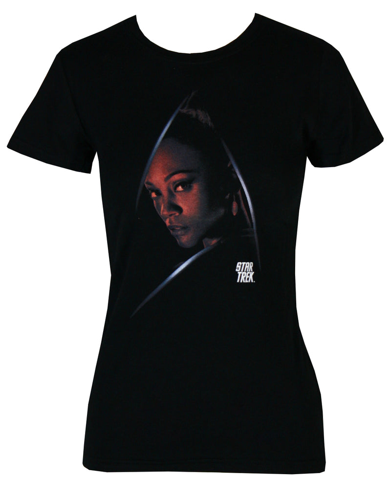 Star Trek XI Movie Dark Uhura Juniors T-Shirt