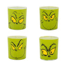 Dr. Seuss The Grinch Facial Expression Glass Set, 4-Pack, 10oz