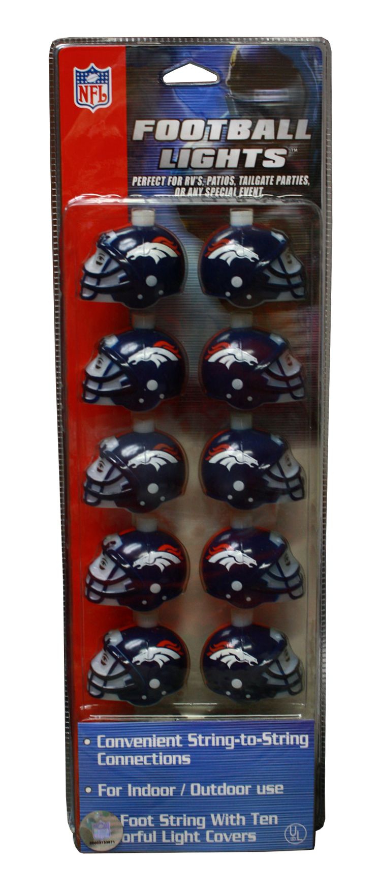 Denver Broncos Helmet Football Lights
