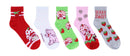 Strawberry Shortcake Ladies Quarter Socks, 5-Pair, 9-11