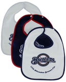 Milwaukee Brewers Little Milwaukee Brewers Fan Bib - 3 Pack