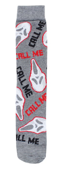 Scream Ghostface Call Me Adult Casual Crew Socks, 6-Pack, Size 10-13