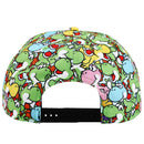 Super Mario Bros Yoshi All-over Print Adult Snapback Cap, One Size