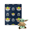 Star Wars Mandalorian Dark Hover Character Hugger Pillow & Silk Touch Throw Set