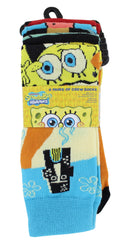 Spongebob Squarepants Adult Casual Crew Socks, 6-Pack, 10-13