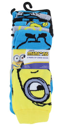Minions Adult Casual Crew Socks, 6-Pack, Size 10-13