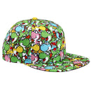 Super Mario Bros Yoshi All-over Print Adult Snapback Cap, One Size