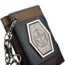 Star Wars The Mandalorian Chain Wallet with Metal Shield