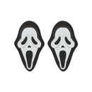 Scream Ghostface Oversized Character and Stud Earrings Set