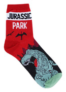 Jurassic Park Men's Quarter Socks, 3-Pack, 10-13