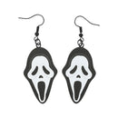 Scream Ghostface Oversized Character and Stud Earrings Set