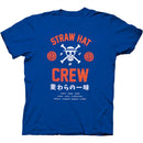 One Piece Straw Hat Crew Shirt, Blue