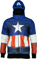 Captain America Sublimated Men's Costume Hoodie
