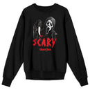 Scream Ghostface Scary Mask Men's Crewneck Sweatshirt, Black
