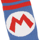Super Mario Bros Mushroom Kingdom Men's Athletic Crew Socks, 10-13