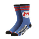 Super Mario Bros Mushroom Kingdom Men's Athletic Crew Socks, 10-13