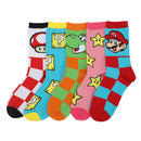 Super Mario Bros Women's Crew Socks, 5-Pack, 9-11