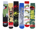 Jurassic Park Adult Casual Crew Socks, 6-Pack, 10-13