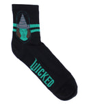 Wicked Ladies Quarter Socks, 5-Pair, 9-11