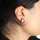 Scream Ghostface Oversized Character and Stud Earrings Set