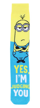 Minions Adult Casual Crew Socks, 6-Pack, Size 10-13