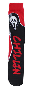 Scream Ghostface Call Me Adult Casual Crew Socks, 6-Pack, Size 10-13