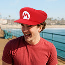 Super Mario Bros Mario Patch Men's Red Beret Cap, One Size