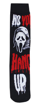 Scream Ghostface Call Me Adult Casual Crew Socks, 6-Pack, Size 10-13