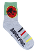 Jurassic Park Men's Quarter Socks, 3-Pack, 10-13