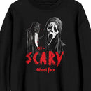 Scream Ghostface Scary Mask Men's Crewneck Sweatshirt, Black