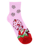 Strawberry Shortcake Ladies Quarter Socks, 5-Pair, 9-11