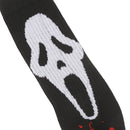 Scream Ghostface Mask with Text and Splatter Men's Athletic Crew Socks, 10-13