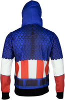Captain America Sublimated Men's Costume Hoodie